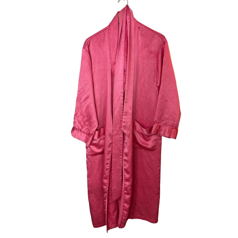 Vintage Victoria's Secret Gold Label Robe Satin Feel Women's Small Pockets Sexy